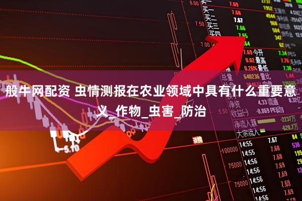 般牛网配资 虫情测报在农业领域中具有什么重要意义_作物_虫害_防治